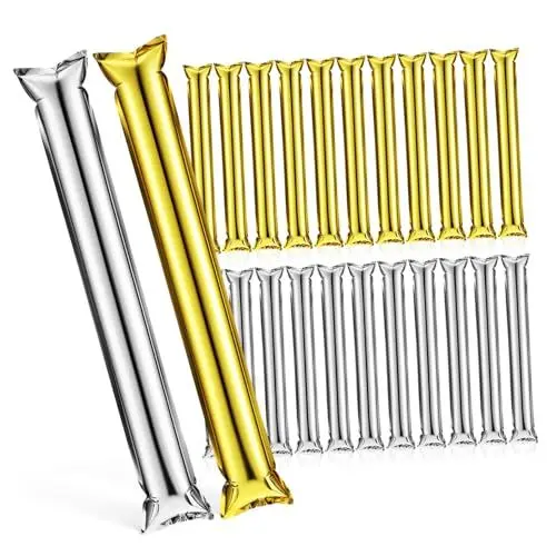 Produktbild: HOOTNEE Sportveranstaltungen Aufblasbare Krachmacherstäbe 24er-pack Aluminiumfolie Konzert-anfeuerungszubehör
