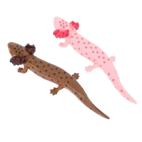 Produktbild: HOOTNEE 2St Salamander-Modellspielzeug realistisches Spielzeug Reptilienspielzeug gefälschter Salamander realistische Axolotl-Spielzeuge Heimdekoration Salamander-Dekoration Plastik