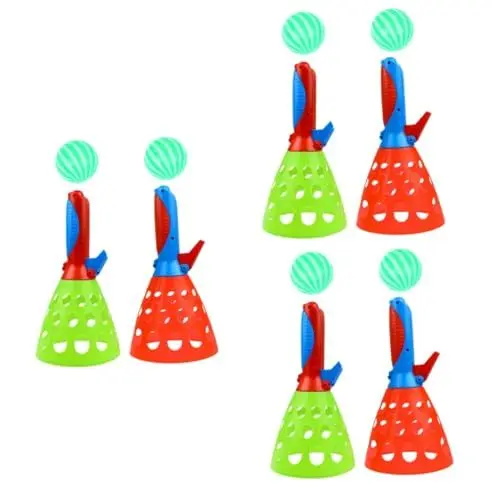 Produktbild: HOOTNEE 3 fang den Ball Ballspiel werfen und fangen Strandbälle Wurf- und Fangspiel Activity für Kinder aktivity für Kinder lustiger Fangbecher Kinderaccessoire Plastik