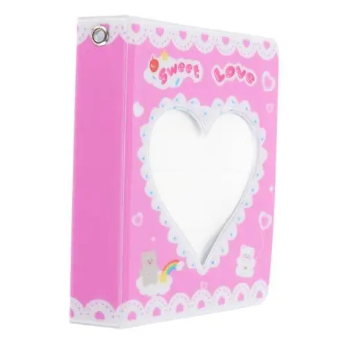 Produktbild: HOOTNEE Scrapbook Herzform Mini-fotoalbum Fotobuch Für Familie Und Freunde