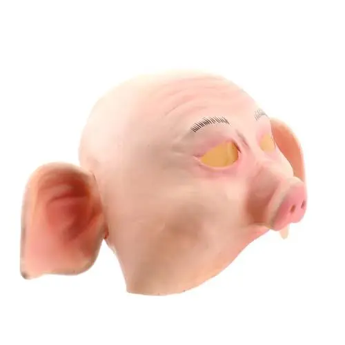 Produktbild: HOOTNEE Halloween Gruseliges Schwein Horror Kopfbedeckung Roman Party Prop Gruseliges Kostüm Zubehör