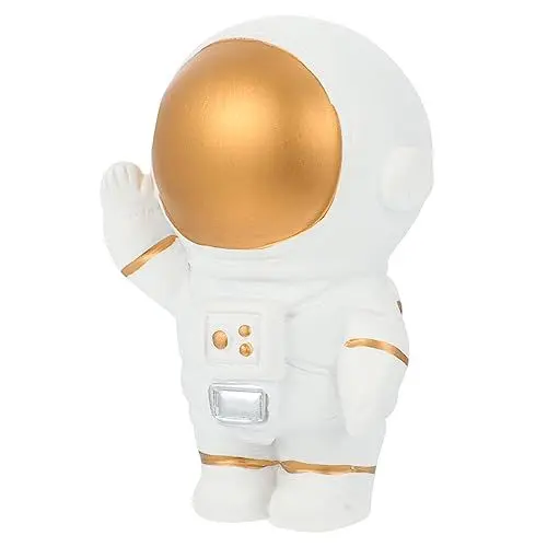 Produktbild: HOOTNEE Kreative Astronautenfigur Aus Kunstharz Raumfahrerfigur Für Schreibtischdeko