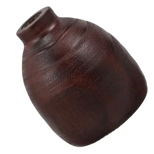 Produktbild: HOOTNEE Einzigartige Form Holz Vase Getrocknete Blume Container Tisch Holz Vase Blume Anordnung