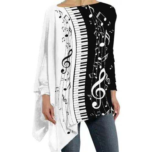 Produktbild: HOOUDO Sale Angebote Prime Angebote Ringelshirt Damen Karneval Bluse Damen Ausgefallen Oversized Hemd Damen T Shirt Kurze Aermel Damen Oversize Bluse Schwarz Damen Meine Bestellungen Anzeigen 24