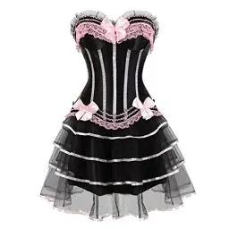 Produktbild: HOOUDO Frauen Halloween Kostüme für Erwachsene Damen Kleid Kleid Boden Cosplay Mittelalter Damen Länge Vintage Gothic Wikingerhemd Herren Mittelalter