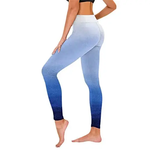 Produktbild: HOOUDO Sale Angebote Blitzangebote Damen-Leggings mit Farbverlauf, Hüfte, die Fitness-Sport-Leggings anhebt Leggings Hautfarben Leggings Damen Sport Strumpfhose Braun Da Meine Bestellungen Anzeigen