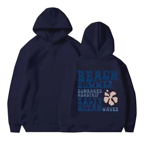 Produktbild: HOOUDO Sale Angebote Girls Womens Puff Hoodies Cute Aesthetic Graphic Printed Long Sleeve Pullover Sweatshirts Preppy Clothes Teen Girls Einteiler Herren Pullover Locker Da Sale Angebote Bestellung