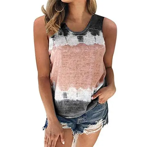 Produktbild: HOOUDO Sale Angebote Prime Angebote Damen Top Aermellos Gemustert Blusenbody Damen Weiß Crop Top Sport Damen Strickjacke Ohne Ärmel Damen Oberteil Teenager Maedchen Meine Bestellung Sale