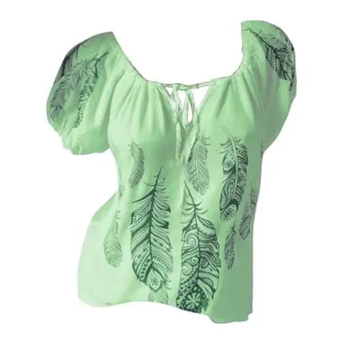 Produktbild: HOOUDO Sale Angebote Prime Angebote Long Shirt Damen Kurzarm Kariertes Hemd Damen Tops Fuer Damen Locker Silbernes Shirt Damen Sommer Kleidung Mädchen Häkeloberteile Damen Meine Bestellungen Sale