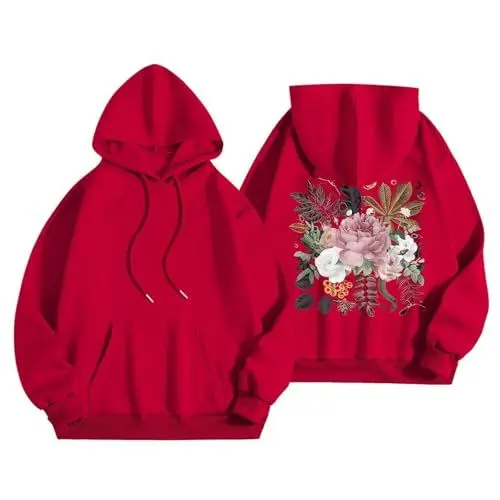 Produktbild: HOOUDO Sonderangebote Schnäppchen Übergroße Kapuzenpullover für Damen, /Winter, lustiges Halloween-Grafik-Langarm-Pullover mit Shirt Oversized Damen Christmas Kleidung D Meine Bestellungen Anzeigen