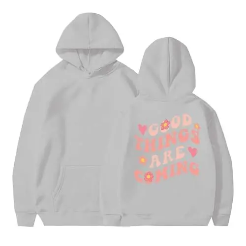 Produktbild: HOOUDO Same Day Angebote Sale Girls Womens Puff Hoodies Cute Aesthetic Graphic Printed Long Sleeve Pullover Sweatshirts Preppy Clothes Teen Girls Thermounterhemd Pullover Schul Mein Bestellung Sale