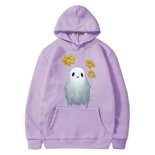 Produktbild: CCOOfhhc Damen Kapuzenpullover mit Aufdruck, süß, übergroß, langärmelig, Grafik, lockeres Kapuzenpullover Thermoherrenhemd (J, XXXXL)