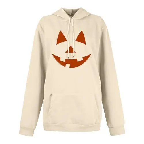 Produktbild: HOOUDO Sonderangebote Schnäppchen Halloween Damen Winter Lockeres Kapuzenpullover Mode Druck Lässiges Damen Sweatshirt Damen Pullover Elegant Oversize Shirt Damen Baumwolle Sale Angebote Bestellung