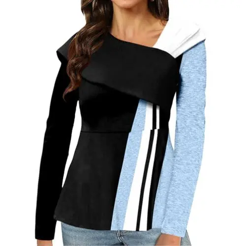 Produktbild: HOOUDO Tshirt Damen Angebot Oberteil Damen Mit Aufdruck The Summer I Turned Pretty T-Shirt Bluse Baumwolle Leinen Bluse Leoprint Damen Longbluse Weiß Damen Meine Bestellungen Anzeigen 24