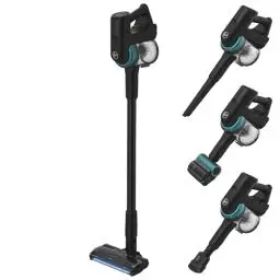 Produktbild: Hoover 360° beweglicher Akku Staubsauger mit Tierhaar-Düse & LED, Staubsauger kabellos für alle Bodenarten, Bodendüse mit Anti-Twist gegen Verheddern von eingesaugten Haaren, 1200 POWERTIME (HF410P)