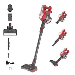 Produktbild: Hoover Akku-Staubsauger H-FREE 100 HOME ohne Beutel mit bis zu 40 Min. Laufzeit I Staubsauger kabellos mit LED-Licht, XL Staubbehälter & Parkfunktion I Akkusauger mit Fugendüse & Staubbürste