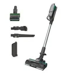 Produktbild: Hoover Akku-Staubsauger Tierhaare HF9 PET I Bis zu 240 m² bzw. 60 Min Laufzeit mit 2 Akkus I Leistungsstarker Staubsauger kabellos & beutellos I Akkusauger mit Tierdüse & Anti-Twist Düse mit LED-Licht