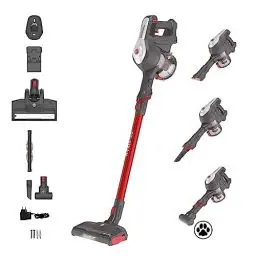 Produktbild: Hoover Akku-Staubsauger Tierhaare H-FREE 100 PETS ohne Beutel + Tierdüse I bis 40 Min. Laufzeit I Staubsauger kabellos mit LED, XL Staubbehälter & Parkfunktion I Akkusauger mit Fugendüse & Staubbürste