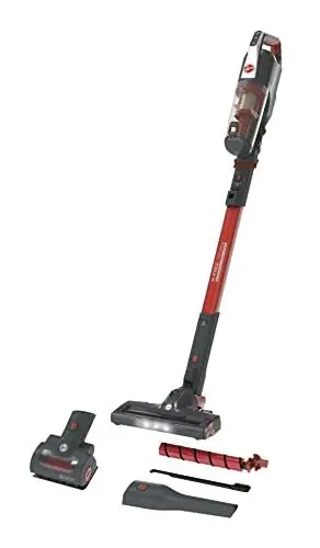 Produktbild: Hoover Akku-Staubsauger mit Tierhaar-Düse, austauschbare Walzen für Universalboden und sensible Böden, bis zu 30 Min. Laufzeit, beutellos, freistehend, leicht & kompakt verstaubar (HF522SFP)