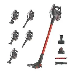 Produktbild: Hoover Akku-Staubsauger mit Tierhaar-Düse, bis zu 25 Min Laufzeit, beutellos, freistehend, LED-Beleuchtung (HF322AFP)
