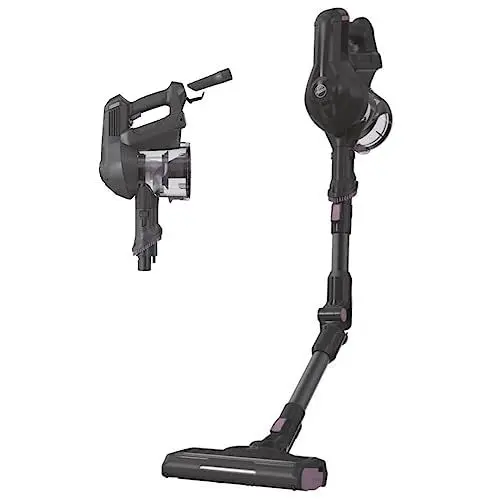 Produktbild: Hoover Akku-Staubsauger ohne Beutel + Knick-Gelenk – bis zu 120 m² mit 1 Akkuladung I Staubsauger kabellos mit XL Staubbehälter & Parkfunktion I Akkusauger mit Fugendüse & Staubbürste (HF103X )