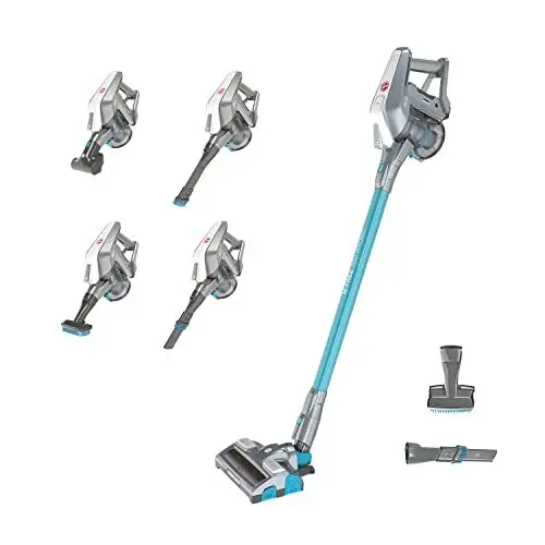 Produktbild: Hoover Akku Saugwischer mit Licht – 3-in-1 Staubsauger mit Wischfunktion & Handsauger – 25 Min. Laufzeit – mit 2-in-1 Zubehör und großem Staubbehälter – Wischsauger mit Parkfunktion (HF322YHM)