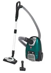 Produktbild: Hoover Bodenstaubsauger mit 3,5 L Beutel & HEPA-Filter – extra leiser Staubsauger (69 dBA) mit automatischem Beutelentsorgungssystem & Haustier-Düse – ALLERGY Edition für Allergiker (HE530ALG)