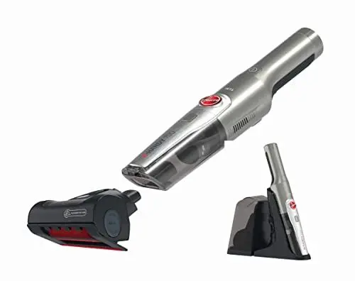 Produktbild: Hoover Handstaubsauger mit Tierhaar-Düse für Auto, Polster, Tisch – leichter & kraftvoller Handsauger mit LED-Licht – Auto Staubsauger mit 3-in-1 Aufsatz (HH710PPT)