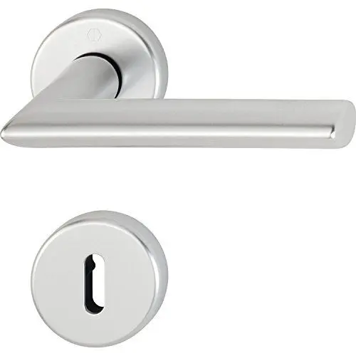 Produktbild: HOPPE 2811106 Drückergarnitur Stockholm mit Rosetten BB (Buntbart), silber eloxiert