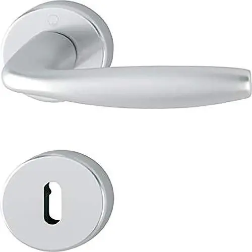 Produktbild: Hoppe 3273223 New York Aluminium-Rosetten-Türgriff-Garnitur