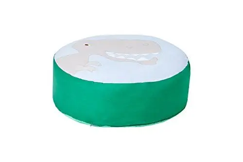 Produktbild: Hoppekids Sitzsack mit Dinosaur, Baumwolle/Schaum, Blau/Grün, 75 x 75 x 23 cm