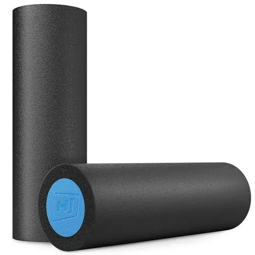 Produktbild: Hop-Sport Faszienrolle HS-E045YG 45x15cm Trainingsrolle zur Muskel entspannung und Massage (Schwarz/Blau)