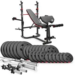 Produktbild: Hop-Sport Hantelbank Kraftstation 1065 mit Lang-, Curl- & Kurzhantel Gewichte 38kg bis 135kg (135kg Gewicht: Lang-, Curl- & Kurzhantel)