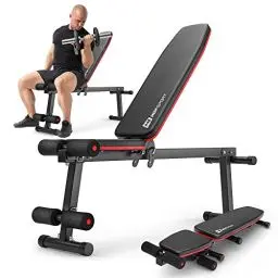 Produktbild: Hop-Sport multifunktions Hantelbank HS-1010 – verstellbare Schrägbank & Flachbank für Bankdrücken und Ganzkörpertraining