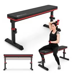 Produktbild: Hop-Sport Hantelbank klappbar verstellbar – Trainingsbank für Zuhause, Fitnessgerät für Krafttraining & Bankdrücken, belastbar bis 200 kg