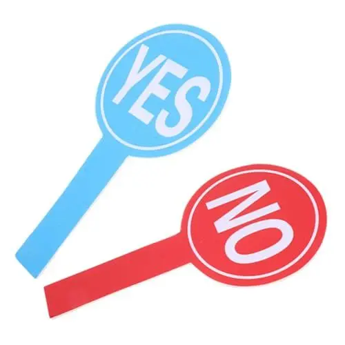 Produktbild: HORIALENCE 2 Stück Feedback-Tools für Kommunikationstools für Tools zur Spielbeteiligung Abstimmungstool für Ja paddeln Wahlpaddel Auktionspaddel KT-Schaumstoffplatte