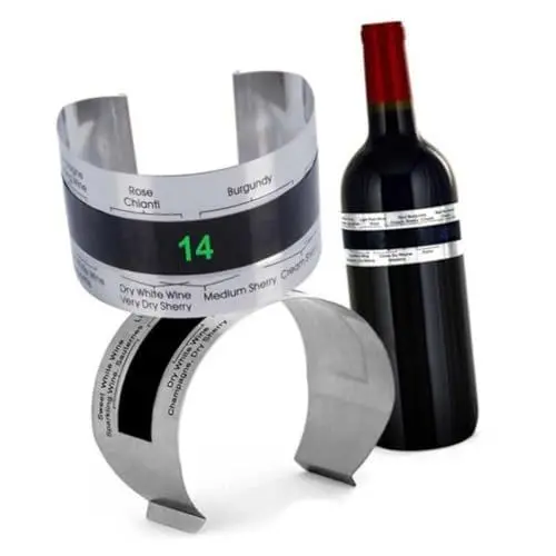Produktbild: HORIALENCE 2 Stück Wein Thermometer mit Digitaler Anzeige Küchentool zur Genauen Weintemperaturmessung Tragbar und Wiederverwendbar