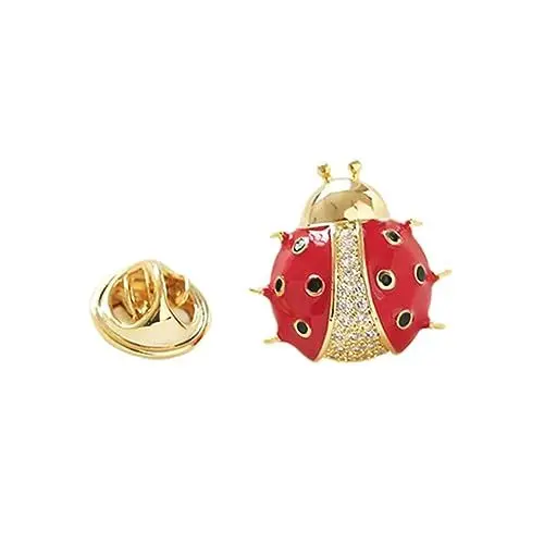 Produktbild: HORIALENCE Mini Coccinella Septempunctata Brosche für Frauen Eleganter Insekten Anstecker für Kleidung für Konferenzen und Leichtem Gefertigt Perfektes Accessoire Schutz Ihrer Knöpfe