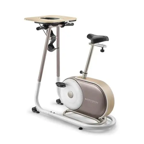 Produktbild: horizon fitness Heimtrainer/Fahrradtrainer Citta BT5.1 extra tiefer Einstieg| Rahmen in edler Holzoptik | 20 elektronisch einstellbare Widerstände