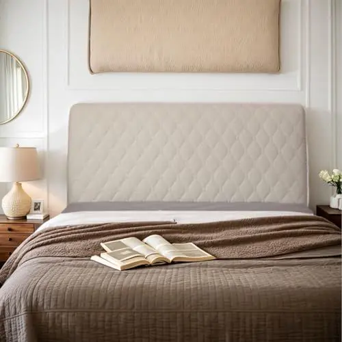 Produktbild: HORLSKI Hochwertige Stretch-Bettkopfteil-Schutzhülle Für Einzelbett Doppelbett King-Size Für Ansprechende Schlafzimmerdekoration Kopfteilbezüge Für EIN Modernes Zuhause,A,100cm