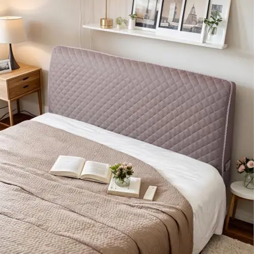 Produktbild: HORLSKI Kopfteilabdeckungen Für Schlafzimmerdekoration Einzelbett Doppelbett King-Size Ausgestattet Mit Staubdichter Schutzabdeckung Aus Weichem Material Für Optimalen Schutz,C,130cm