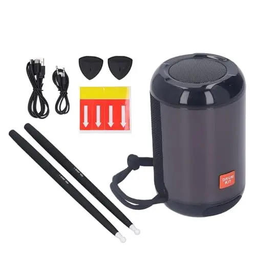 Produktbild: Sorandy Tragbares Virtuelles Schlagzeug Set, Professionelles Luft-E-Trommel, Kabellose Verbindung, Luft-Drumsticks mit RGB Lichtmusik, Virtuelles Schlagzeug-Set für Anfänger, Erwachsene