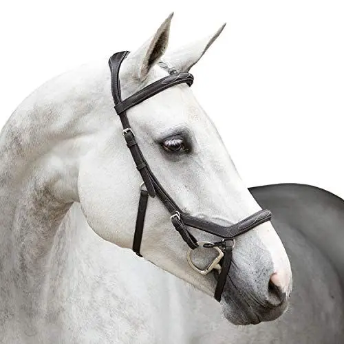 Produktbild: Horseware Rambo Micklem Deluxe Competition Eng Lthr. - Dark Havana, Groesse:Pony (S)