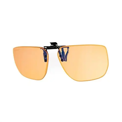 Produktbild: Horus X • Clip-On Clear • Aufsteckfilter für Korrektionsbrillen • Blaulichtfilter Brille • Hoher Schutz für Bildschirme (Videospiele, Konsole, Computer, PC) | Amber