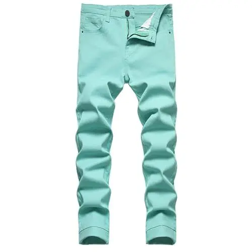 Produktbild: Hose Herren Patchwork Farbblock Jeans Straight Leg Denim Jeans Retro Straight Hose Jogginghose Streetwear für Männer arbeitsjeans herren arbeitshose herren größe 32 breite jeans herren dunkelblau