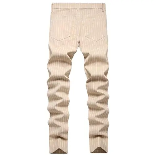 Produktbild: Hose Herren Patchwork Farbblock Jeans Straight Leg Denim Jeans Retro Straight Hose Jogginghose Streetwear für Männer schwarze anzughose herren arbeitsjeans herren stretch jeanshose herren 36/32