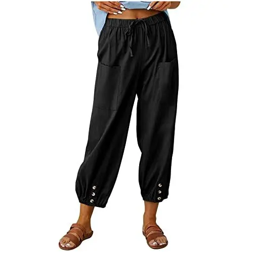 Produktbild: Hosen Damen Stretch Grosse Grössen Jagdhose Damen Baumwolle Leichte Winter Damen Hohe Taille Elastisch Sommerhose Damen Stretch Hosen