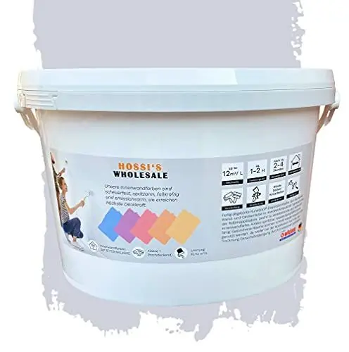 Produktbild: 2,5 Liter Premium Wandfarbe Harmony of Grey Grau matt | geruchslos | tropf- und spritzgehemmt