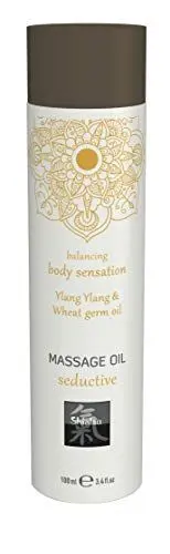 Produktbild: HOT Massage Oil seductive Ylang Ylang & Wheat germ oil. Massageöl auf Basis natürlicher Öle. Mehr Spass & Erotik bei der Partnermassage, 100 ml