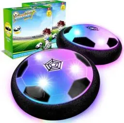 Produktbild: Hot Bee Air Power Fußball Kinder 3 4 5 6 7 Jahre, Spielzeug ab 3-7 Jahre Junge Kinder, Indoor Spiele für Kinder, Fußball mit Led Licht, Fußball Weihnachtstag Geschenk Junge 3-7 Jahre, Hover Ball